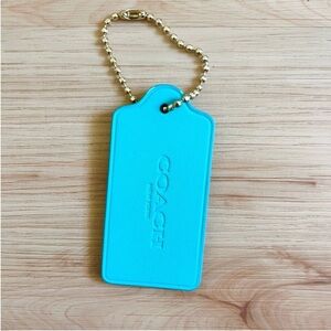 COACH Limited Edition Bag Charm Logo Gold Chain Hawaii Stamp Large Size